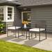 3 Pieces Modern Heavy Duty Patio Furniture Set with Coffee Table