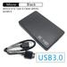 Leeten USB 3.0 Sata External Hard Drive Case 2.5 Inch Enclosure Plug-play Caddy Hdd Ssd for Windows