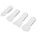 White Makeup Brushes 4pcs Silicone Face Brushes Beauty Tool Soft Makeup Brushes Facial Mud Applicator Brushes Hairless Body Lotion And Body Butter Applicator Tools Makeup Gadgets