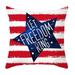 Shpwfbe Decorative Throw Pillows Clearance Independence Day Decorative Pillowcase Decorative Patriotic American Throw Pillow Pillowcase Room Deocr Cushion Covers Decorative Pillow Covers