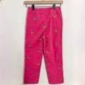 Lilly Pulitzer Bottoms | Girls Lilly Pulitzer White Tag Pink Duck Corduroy Pants Size 8 | Color: Pink | Size: 8g