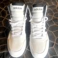 Adidas Shoes | Adidas Original High Tops. All White With Black Trim And Writing. Super Special | Color: White | Size: 11.5
