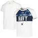 Youth Under Armour White Navy Midshipmen Gameday Print Raglan T-Shirt