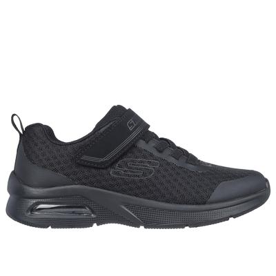 Skechers Boy's Microspec Max - Gorvix Sneaker | Size 2.5 Wide | Black | Textile/Synthetic