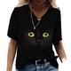 MOGSA T shirts Womens T-Shirts Print V-Neck Short Sleeve T Shirt For Ladies Casual Tops Shirt Women Clothing-17,3Xl