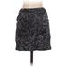 French Connection Casual Skirt: Black Animal Print Bottoms - Women's Size 10