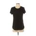 Lauren Conrad Short Sleeve Top Black Scoop Neck Tops - Women's Size Small