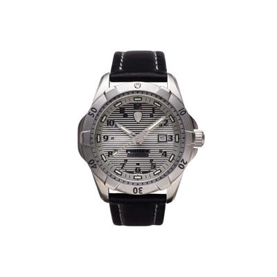 ProTek Steel Dive Watch SS Case/Silver Dial/Black Strap One Size PT2004