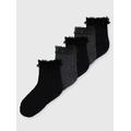 Black & Grey Lace Trim Socks 5 Pack - Tu by Sainsbury's