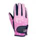 Pony Fantasy Child's Riding Gloves by Little Rider Navy and Pink - Child Extra Large