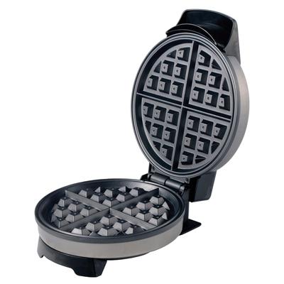 Nonstick Belgian Waffle Maker in Stainless Steel