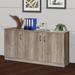 Saint Birch 6 - Shelf Storage Cabinet Wood in Brown | 29.5 H x 57.5 W x 17.1 D in | Wayfair SBAK4101CFRO