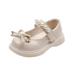 Toddler Shoes Pearl Bow Tie Hook Loop Princess Shoes Dance Shoes Sandals