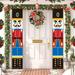 Nutcracker Christmas Decorations - Life Size Soldier Model Nutcracker Porch Signs - Xmas Decor Banners for Indoor & Outdoor Home Wall Front Door Apartment Party - 11.8 inches x 70.86 inches