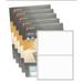 Maco ML-0200 White Half-Sheet 8.5 x 5.5 inch Laser / Inkjet All-Purpose Printer Labels 200 Per Box - Case of 5 Boxes (1000 Labels)