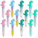 12 PCS 0.5mm 4-in-1 Multicolor Ballpoint Pens 4 Colors Retractable Gel Pens Cute Mini Ballpoint Pens Fun Cartoon Pens for Kids Student School Office Class Supplies Gifts(Dinosaur)