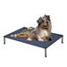 Tucker Murphy Pet™ Tucker Murphy Elevated Bed Chewproof Cooling Raised Dog Cots Beds, Outdoor Frame Pet Training Platform in Blue/Black | Wayfair