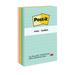 Post-it Notes 4x6 in 5 Pads America s #1 Favorite Sticky Notes Beachside Cafe Collection Pastel Colors Recyclable (660-5PK-AST)