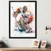 Red Barrel Studio® Hockey Goalie on Ice During Game I - Graphic Art on Canvas Metal in Black/Orange/White | 32 H x 24 W x 1 D in | Wayfair