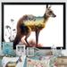 Union Rustic Double Exposure Of A Kangaroo w/ Australian Landscape - Modern Canvas Wall Art Canvas in Gray/Yellow | 30 H x 40 W x 1.5 D in | Wayfair