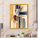 Ivy Bronx Modern & Gold Abstract II - Modern Canvas Wall Art Plastic in Blue | 44 H x 34 W x 1.5 D in | Wayfair 4B2DC8F35E3D4A14ABEFC12C02434AD9