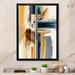 Ivy Bronx Modern & Gold Abstract II - Modern Canvas Wall Art Metal in Blue | 32 H x 16 W x 1 D in | Wayfair 58E0F0B443934DD9B1B9B2CF402C9CEA