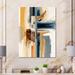 Ivy Bronx Modern & Gold Abstract II - Modern Canvas Wall Art Canvas in Blue | 20 H x 12 W x 1 D in | Wayfair C75D7411B15747B38F858BC336F78C95