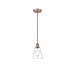 Breakwater Bay Mccarver 1 - Light Single Bell Pendant Glass in Brown | 9.75 H x 4.5 W x 4.5 D in | Wayfair 282798A8F5334D8EA39B63A4B571A2A2