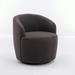 Barrel Chair - Latitude Run® Careen Swivel Barrel Chair Fabric in Gray | 27.56 H x 25.6 W x 25.6 D in | Wayfair AB1D9167369C4B068694C68ABC8BB88F