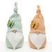 The Holiday Aisle® BUTTERFLY GNOME w/ KNOTTED HAT PEACH/GREEN SET OF 2 LARGE 4"X11", Wood in Green/Pink | 11 H x 4 W x 4 D in | Wayfair