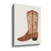 Union Rustic Western Cowgirl Boot IV Gallery Wrapped Floater-Framed Canvas Metal in Brown | 32 H x 24 W x 2 D in | Wayfair