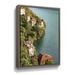 Ebern Designs Above Lake Como Gallery Wrapped Floater-Framed Canvas Metal in Blue/Green | 32 H x 24 W x 2 D in | Wayfair