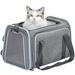 Tucker Murphy Pet™ Expandable Large Cat Carrier Polyester in Gray | 11 H x 17 W x 11 D in | Wayfair 4DE521FD442C4E559DBE67472BB1E24C