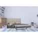 Hokku Designs Heile Platform Bed Wood & /Upholstered/Faux leather in Gray | 46 H x 76 W x 80 D in | Wayfair AA26E93C290047E8BDF637A5C5A6007B