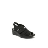 Women's Finale Gladiator Sandal by BZees in Black Shimmer Fabric (Size 8 M)