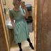 Lularoe Dresses | Lularoe Green & White Striped Amelia Dress | Color: Green/White | Size: S