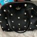 Kate Spade Bags | Kate Spade Black Velvet Bag With Pearl Details | Color: Black/Gold | Size: Os