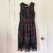 Anthropologie Dresses | Anthropologie Midi Cut Out Cocktail Dress Size 4 | Color: Black/Pink | Size: 4