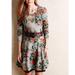 Anthropologie Dresses | Anthropologie Saturday Sunday Terry Floral Dress | Color: Gray/Pink | Size: Xxsp