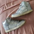 Nike Shoes | Nike Glitter High Tops Size 7.5 | Color: Silver | Size: 7.5