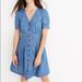 Madewell Dresses | Madewell Denim Daylily Dress In Size 00 | Denim Pleated Dress | Color: Blue | Size: 00