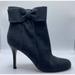 Kate Spade Shoes | Kate Spade Gray Kristi Stretch Ankle Boots Sz 10 Medium Womens Heeled Bootie | Color: Gray | Size: 10