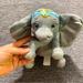 Disney Toys | Disney Just Play Dumbo Plush Stuffed Animal Live Action Movie Blue Outfit | Color: Blue/Gray | Size: One Size