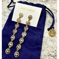 Tory Burch Jewelry | Brand New! Tory Burch Gold Dangle Earrings | Color: Gold | Size: Os