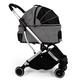 Cat Stroller for Large Cats, Dog Stroller for Medium Dogs, Pet Travel Carrier Detachable Dog Pram Stroller Buggy Dog Prams Pushchairs for Small Medium Dogs, Loading 20kg (Color : Gray A)