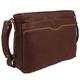 Rowallan of Scotland Womens Leather Zipped Top Shoulder Bag - Brown/Tan