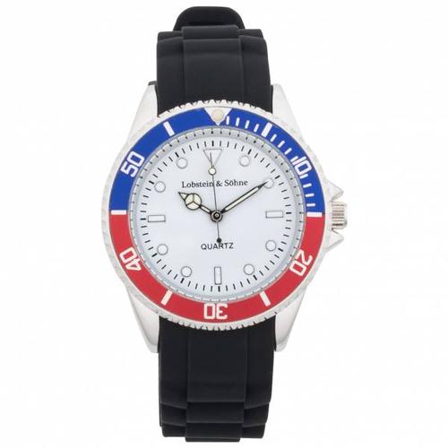 „Lobstein & Söhne® „“Konstantin““ Uhr blau/rot“