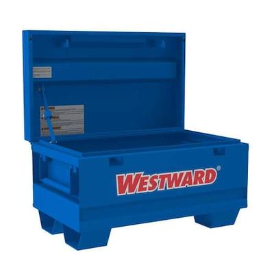 WESTWARD 780U09 WESTWARD Jobsite Box Cabinet, Blue, 5 cu ft, 32" W x 19" D x