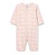 Petit Bateau Unisex Baby Pyjama ohne Fuß für einen guten Schlaf, Rosa Saline / Weiss Marshmallow, 3 Jahre