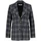 Gerry Weber Damen Blazer mit Karomuster Langarm kariert Blau Karo 44